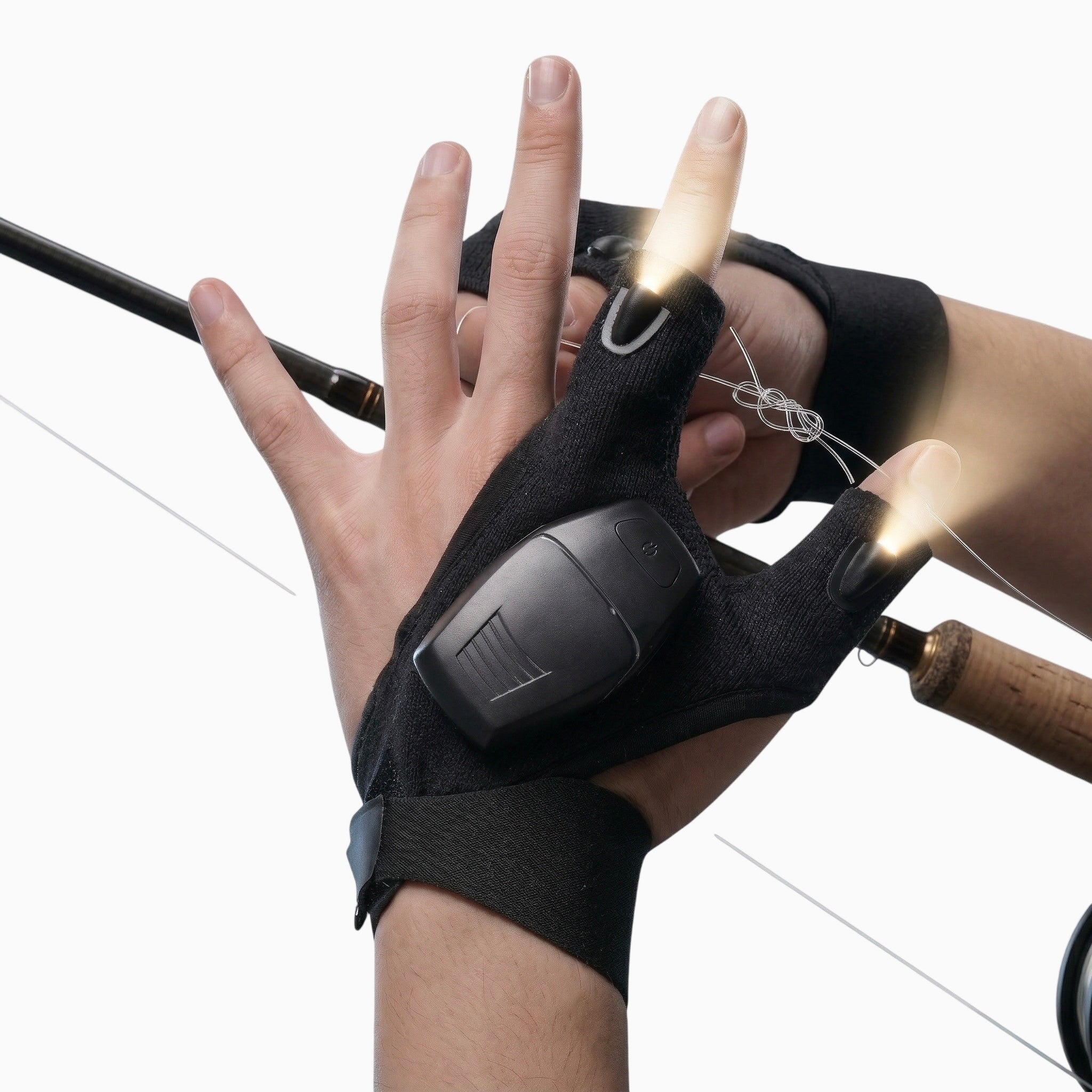Night Fishing Illuminated Work Gloves