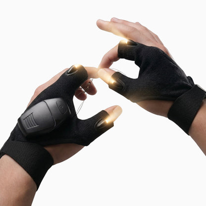 Night Fishing Illuminated Work Gloves